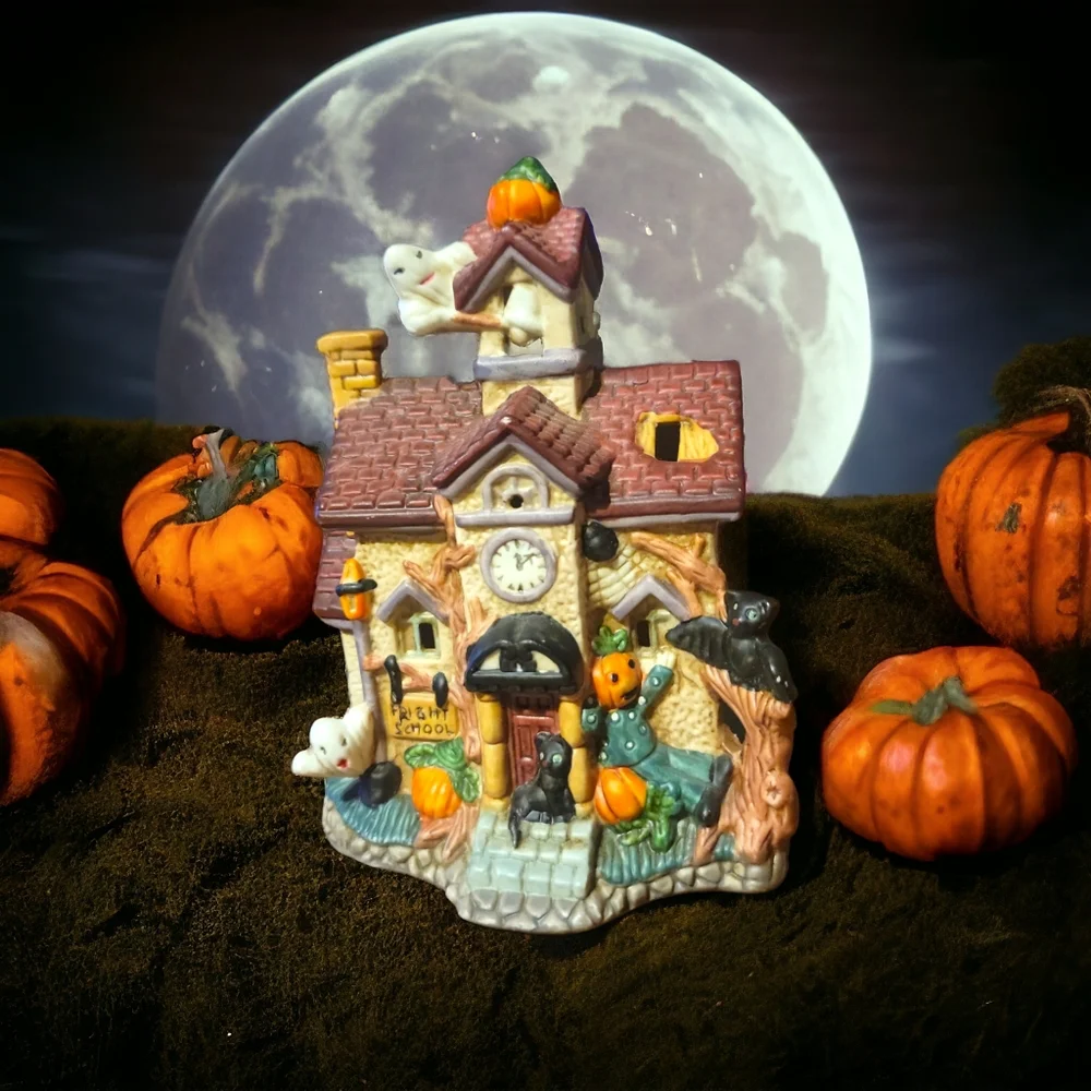 Vtg Halloween Haunted Castle